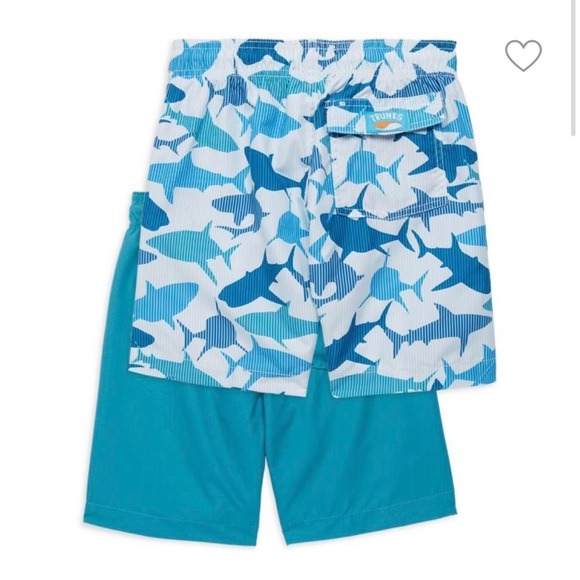 Boys 2 Pack Swim Trunks Set Trunks Surf & Swim Boys Size M(12) - Picture 2 of 2